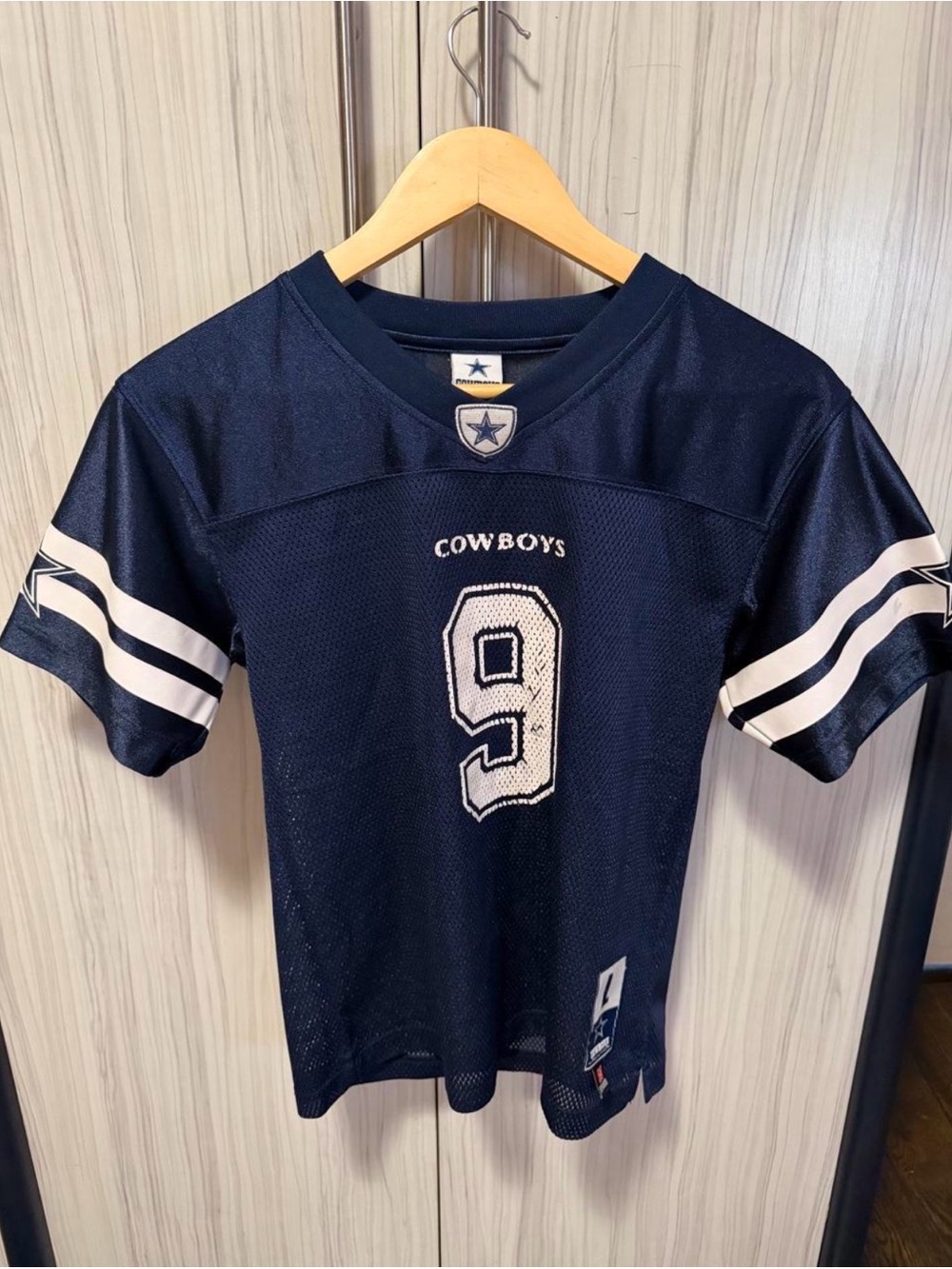 Kid's Dallas Cowboys Navy #9 Football Jersey